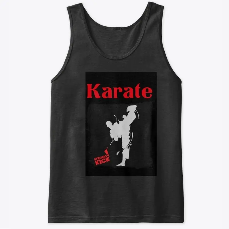 Karate strong kick 